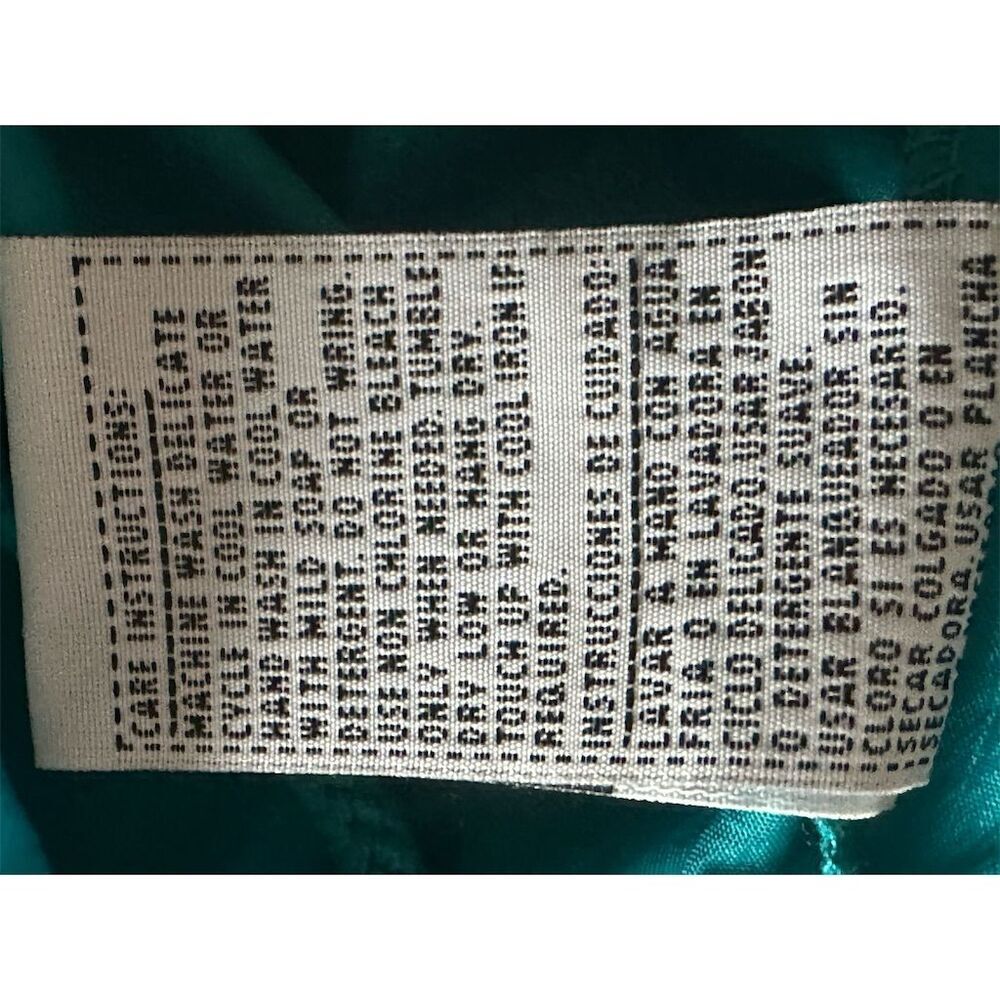Basic Editions Women's Teal Hooded Windbreaker Jacket Size S Vintage - Picture 6 of 6